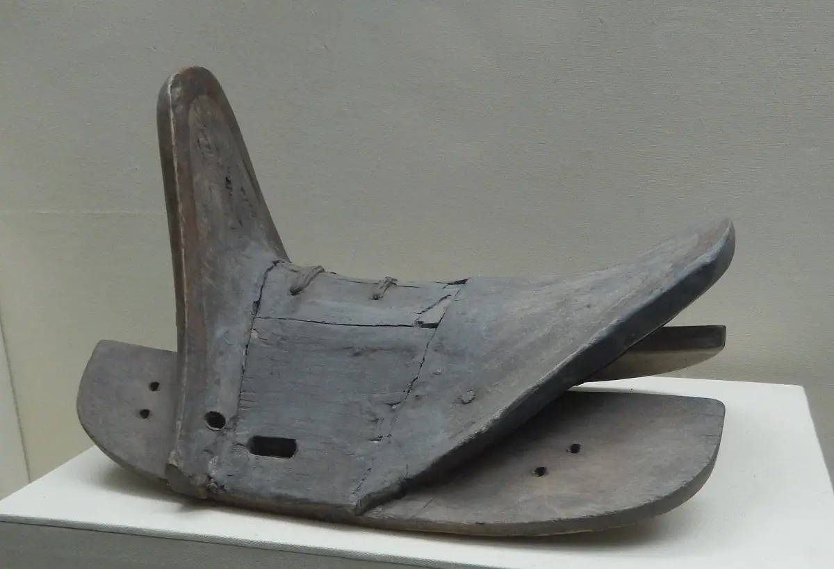 Ming saddle in the Great Wall Museum